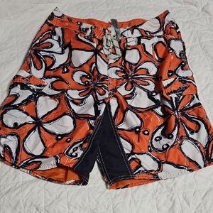 Old Navy Orange Floral Men's Shorts